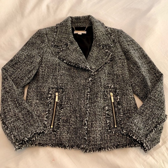 Michael Kors Tops - NWOT Michael Kors Frayed Tweed Jacket